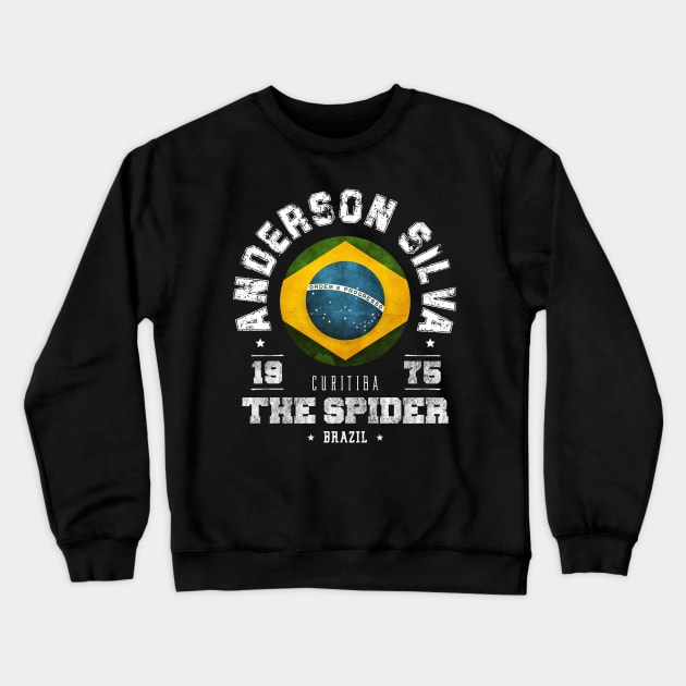 Anderson Silva Crewneck Sweatshirt by CulturedVisuals